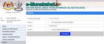 Apa yang awak tahu tentang munakahat? Https Emunakahat Pahang Gov My Fail Dokumen Manual Pengguna Pemohon Pdf