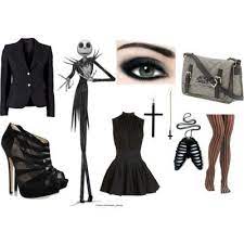 Jack skellington costume for women. Jack Skellington Female Halloween Costume Idea Jack Skellington Costume Disney Themed Outfits King Costume