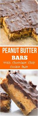 Easy Dessert Recipe With Chocolate Chip Cookie Base Followed By A Creamy Peanut Butter Filling And Topped Dessert Recipes Easy Chocolate Chip Recipes Desserts