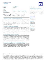 For fast access to deutsche bank research, enter your registered email. Deutsche Bank Catl Electric Vehicle Joint Venture