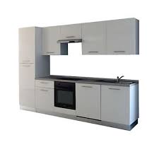 Une cuisine équipée bien pensée. Cuisine Complete Vitroceramique Laquee Blanc All In 2 Castorama