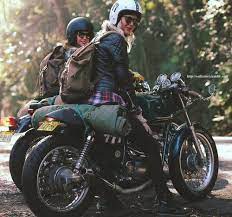 Collectori Yamaha Cafe Racer Motorcycle Camping Motorcycle Girl
