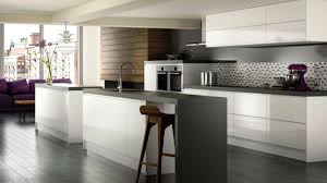 high gloss white modern kitchen
