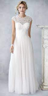 Ella Rosa Be425 Classic Plain Soft Tulle Skirt Lace Bodice With Illusion And Lace Bui Kenneth Winston Wedding Dresses Wedding Dresses Perfect Wedding Dress