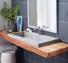 Plan De Travail Salle De Bain En Bois Pour Tous Les Styles 20 Inspirations Travaux Salle De Bain Idee Salle De Bain Lavabo Design