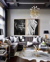 Black Gorilla Print Safari Animal Poster Wild Animal Art Mountain Gorilla King Of The Jungle Gorilla Photography Alpha Male Gorilla Art Glam Living Room Decor Luxe Living Room Gold Living Room