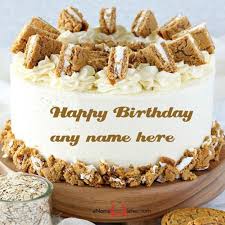 Happy Birthday Cake With Name And Photo Edit Software Free Download Colorful Birthday Cake With Name Enamewishes In 2020 Happy Birthday Cakes Happy Birthday Cake Images Cake Name