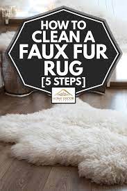 Sponge clean the rug with carpet cleaning foam, rubbing it in according to the directions and finish by rinsing or vacuuming. How To Clean A Faux Fur Rug 5 Steps Home Decor Bliss