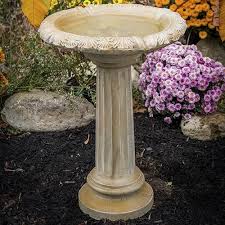 Stone Bird Baths For Sale Near Me Fancy Column Birdbath In 2020 Bird Bath Concrete Bird Bath Cast Stone