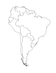 Blank Map Of South America Template South America Map North America Map America Map