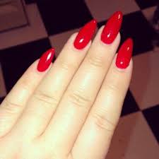 Again Long Red Almond Nails Red Stiletto Nails Almond Nails Red Simple Nails It's easy to take off fake nails with these step by step instructions.