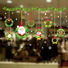 Beautifull Christmas Window Decorations Amazon Amazonchristmaswallwindowdecora Christmas Wall Stickers Christmas Window Stickers Christmas Window Decorations