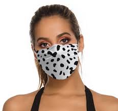 Black And White Leopard Print Mask Black White Spot Animal Print Fun Face Masks Washable Etsy In 2020 Spotted Animals Animal Print Face Mask