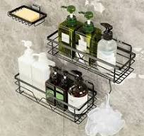 Factory Price with 2-Pack Soap Holder Bathroom 3-Pack Stainless Steel  Corner Shower Caddy Organizer Rack Shelf
