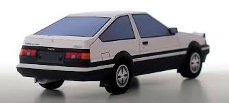 The ae85 shares its chassis and basic design with the famous ae86, but while the ae86 was designed for performance, the ae85 was designed for economy and differs mainly in its engine.the chassis code ae85 is used to describe the 1500 cc rwd model. Papermau 1983 S Toyota Trueno Ae86 Paper Model In 1 30 Scale By Pacaroom Paper Models Toyota Ae86