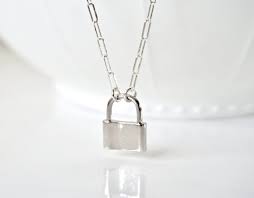 So if your ever locked out of your house or lost your keys try this method before calling a locksmith more videos. Silver Lock Necklace Sterling Silver Paperclip Chain Love Etsy