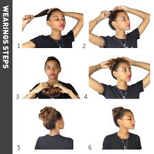 Step 2) split it in two. Buy Feshfen 100 Human Hair Bun Extension Messy Bun Hair Piece Curly Hair Scrunchies Chignon Ponytail Extensions For Women Girls Updo Donut Hairpiece Dark Strawberry Blonde Online In Indonesia B07c9dr321