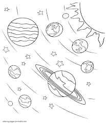 Solar System Planets Coloring Planet Coloring Pages Space Coloring Pages Solar System Coloring Pages