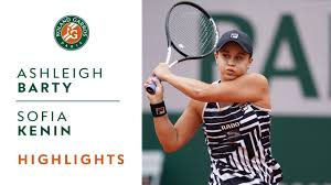 Ash barty is set to return to the tennis court for something other than practice for the first time in 11 months. Ashleigh Barty Vs Sofia Kenin Round 4 Highlights Roland Garros 2019 Youtube