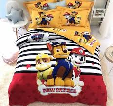 Paw Patrol Bedding Set 100 Cotton Extra Warm Flat Sheet Pillow Case Duvet Cover Paw Patrol Bed Set Paw Patrol Bedding Toddler Boys Room