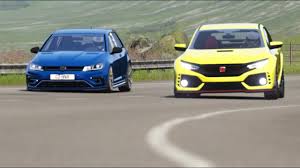 16 gb ddr4 3200 mhzgpu: Volkswagen Golf R Mk7 Vs Honda Civic Type R Fk8 At Highlands Volkswagen Golf R Honda Civic Type R Honda Civic