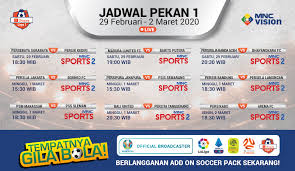 Pihak penyelenggara mengumumkan tiga pertandingan, dan salah satunya adalah bali united melawan persik kediri. Jadwal Siaran Langsung Pekan Pertama Shopee Liga 1 2020