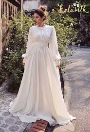 Silk Wedding Dress Embellished Lace Wedding Dress Ivory Etsy In 2020 Embellished Lace Wedding Dress Wedding Dress Long Sleeve Ivory Wedding Dress