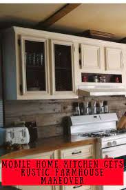 Mobile Home Gets Rustic Farmhouse Kitchen Makeover Mobile Home Living Manufactured Home Remodel Mobile Home Renovations Mobile Home Kitchens