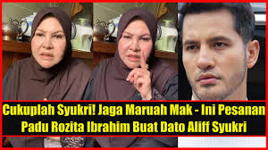 Rozita akhirnya buka mulut, rupanya ini sebab utama unfollow shahida di instagram. Cukuplah Syukri Jaga Maruah Mak Ini Pesanan Padu Rozita Ibrahim Buat Dato Aliff Syukri Youtube