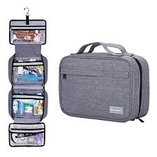Amazon Com Hanging Travel Toiletry Bag Waterproof Cosmetic Bag Portable Makeup Pouch For Bathroom By Hoke Toiletry Bag Travel Toiletries
