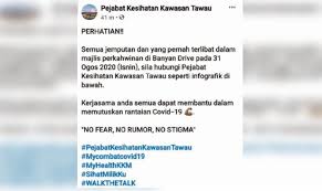 Bengkel audit dalaman eksa akan diadakan mengikut ketetapan berikut bilik mesyuarat inspektorat, pejabat kesihatan kawasan tawau. Tetamu Majlis Perkahwinan Diminta Jalani Ujian Covid 19