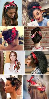 Bandana Binden Haarband Hemd Lockige Haare Make Up Frisur Alltagsfrisuren Frisuren Mit Bandana Haarband Frisur Haarband Frisur Anleitung