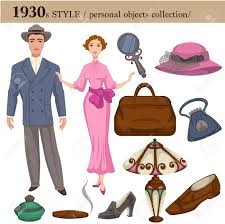 A facebook community dedicated to 1930's fashion, style, music, entertainment and attitude. 1930 Fashion Style Of Man And Woman Clothes Garments And Personal Royalty Free Cliparts Vectors And Stock Illustration Image 111855428
