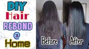 Some work to emphasize the natural wave in your hair. Diy Hair Rebonding At Home Youtube