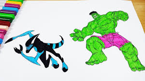 What sets him apart from the other super heroes is his age? Coloring Pages Ben 10 Xlr8 Hulk Coloring Videos Ben 10 Coloring Book 2018 Youtube