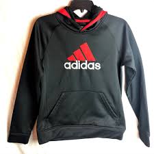 Black And Red Adidas Jacket Adidas Boys Climawarm Pullover Hoodie Large Black Red Sweatshirt Adidas Hoodie Under Armour Outfits Adidas Pullover Adidas
