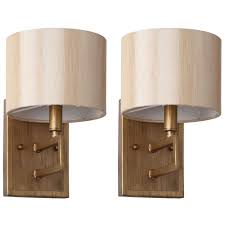 Safavieh Catena 6 5 In 2 Light Antique Gold Sconce With Cream Shade Set Of 2 Lit4196a Set2 The Home Depot