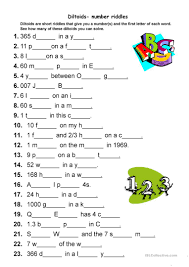 An 5 letter word, first and last letter the same), check out our cryptogram solver. Diltoids Number Letter Puzzles English Esl Worksheets For Distance Learning And Physical Classrooms