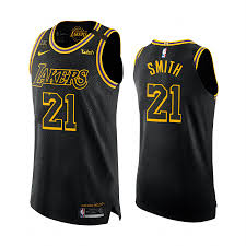 It's the beginning of a new era in lakers history. Mamba Forever J R Smith 21 Black Mamba Golden Authentic Jersey Lakers