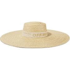 Off White Cotton Canvas Trimmed Straw Sunhat 250 Liked On Polyvore Featuring Accessories Hats San Wide Brim Sun Hat Summer Straw Hat Wide Brim Straw Hat