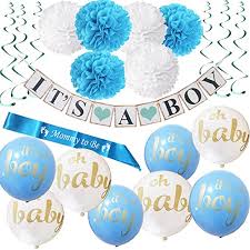 Choose from dozens of cute baby shower themes for girls, offering everything from tableware and decorations to baby shower games. Baby Shower Party Decorations Kit 22 Pieces It S A Boy Blue Theme Welocom Kit For Babies Welcome Baby Decorations Its A Boy Baby Shower Party Supplies Baby Boy Decorations For Baby Shower Buy