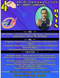Motto hidup dapat muncul dari mana saja, sebuah inspirasi yang datang dari seorang individu atau perkataan bijak dari tokoh terkenal. Mengintip Poster Keren Para Kandidat Ketua Osis Dan Ketua Mpk Smp N 1 Lumajang Pada Kampanye Ajang Pemilu Sekolah Smpn 1 Lumajang