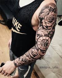Tcps Creative Ink Trending Done Right New Lists Every Mon Wed Fri At Our Website Best Sleeve Tattoos Clock Tattoo Sleeve Cool Half Sleeve Tattoos