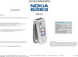 N91 Schematics Nokia 6263 Rm 207 Service