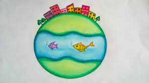 This would be a good cardboard laser cut for kids to paint, make a stencil for painting on the in hopes of a fair tomorrow for all mankind, help recognize world day of social justice. Earth Day Drawing How To Draw Earth Poster Colour Drawing For Kids Youtube