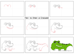 More images for how to draw an alligator » How To Draw A Crocodile Step By Step For Kids Cute Easy Drawings