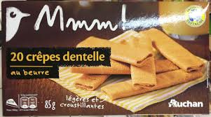 Les crêpes dentelles, ou gavottes, ont été inventé en 1893 à quimper. 20 Crepes Dentelle Au Beurre Mmm 85 G