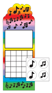 Music Personal Incentive Charts And Stickers 035681