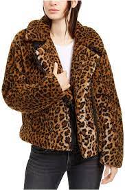 Levi S Fuzzy Leopard Print Motorcycle Jacket Jackets Big Clothes Motorcycle Jacket