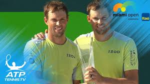 Bryan brothers by art seitz 🙌🏼 #bryanbrothers #tennis #double #team #delraybeach #sport #happiness… Bryan Brothers Win Fifth Miami Open Title Miami Open 2018 Doubles Final Highlights Youtube